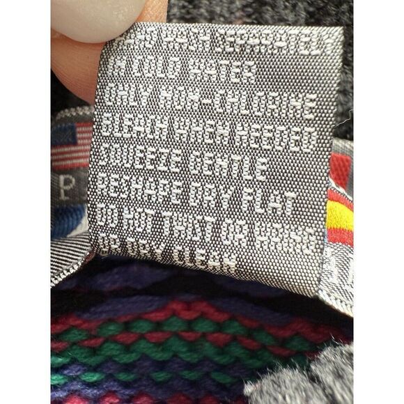 Vintage Paris Sport Club Pullover Sweater Women’s S Grandpa 80’s Cosby Geometric - Picture 4 of 9